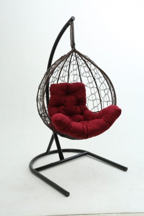 Подвесное кресло Бароло (коричневый/бордо) в Губахе - gubaha.mebel-74.com | фото