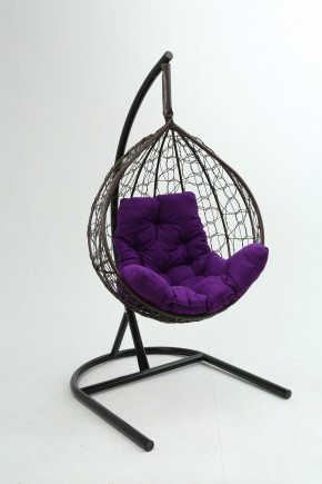 Подвесное кресло Бароло (коричневый/фиолетовый) в Губахе - gubaha.mebel-74.com | фото