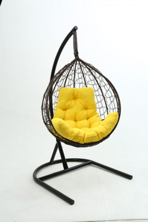 Подвесное кресло Бароло (коричневый/желтый) в Губахе - gubaha.mebel-74.com | фото