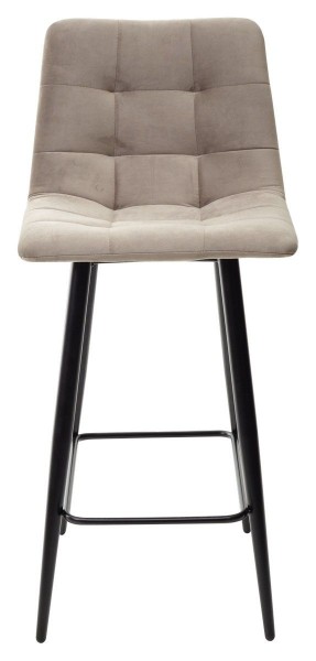 Полубарный стул CHILLI-QB латте #25, велюр / черный каркас (H=66cm) М-City в Губахе - gubaha.mebel-74.com | фото