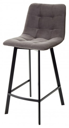 Полубарный стул CHILLI-QB SQUARE графит #14, велюр / черный каркас (H=66cm) М-City в Губахе - gubaha.mebel-74.com | фото