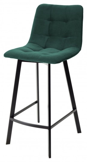 Полубарный стул CHILLI-QB SQUARE зеленый #19, велюр / черный каркас (H=66cm) М-City в Губахе - gubaha.mebel-74.com | фото