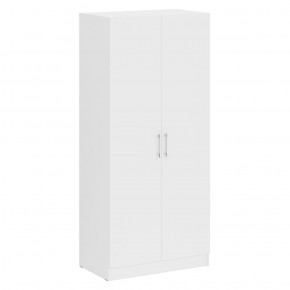Шкаф 2-х створчатый + Пенал Стандарт, цвет белый, ШхГхВ 135х52х200 см., универсальная сборка в Губахе - gubaha.mebel-74.com | фото