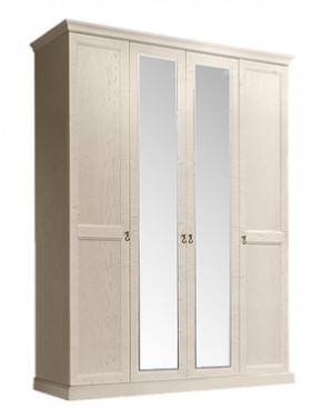 Шкаф 4-х дверный (2 зеркала) для платья и белья Венеция дуб седан (ВНШ1/4) в Губахе - gubaha.mebel-74.com | фото