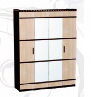 Шкаф 4-х дверный для одежды и белья "Ольга-13" в Губахе - gubaha.mebel-74.com | фото