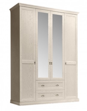 Шкаф 4-х дверный (с зеркалами) для платья и белья с выдвижными ящиками Венеция дуб седан (ВНШ1/41) в Губахе - gubaha.mebel-74.com | фото