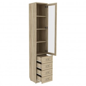 Шкаф для книг с ящиками узкий арт. 205 в Губахе - gubaha.mebel-74.com | фото