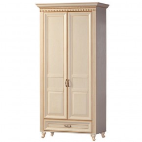 Шкаф для одежды 2-х дверный №471 Марлен Кремовый белый в Губахе - gubaha.mebel-74.com | фото