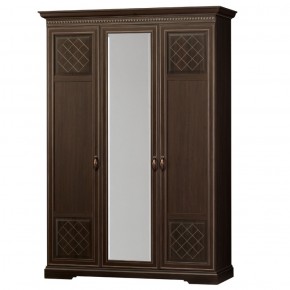 Шкаф для одежды 3-дверный №800 Парма Дуб нортон темный в Губахе - gubaha.mebel-74.com | фото