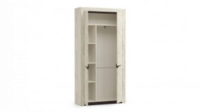 Шкаф для одежды 33.18 "Лючия" (бетон пайн белый / венге / белый) в Губахе - gubaha.mebel-74.com | фото
