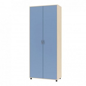Шкаф для одежды Дельта-2 Дуб молочный/Голубой в Губахе - gubaha.mebel-74.com | фото