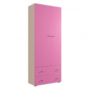 Шкаф ДМ 800 с 2-мя ящиками (розовый) в Губахе - gubaha.mebel-74.com | фото