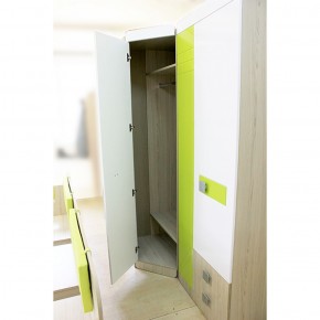 Шкаф угловой 700 Стиль № 3 (туя светлая/лайм) в Губахе - gubaha.mebel-74.com | фото