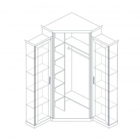 Шкаф угловой (корпус, малые бок.двери в комплекте) Венето в Губахе - gubaha.mebel-74.com | фото