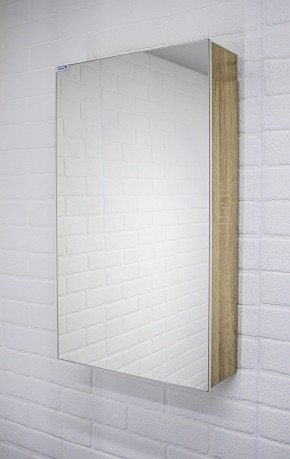 Шкаф-зеркало Мечта 40 Дуб сонома АЙСБЕРГ (DM2317HZ) в Губахе - gubaha.mebel-74.com | фото