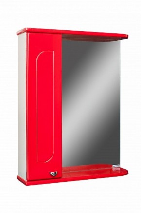 Шкаф-зеркало Радуга Красный 50 левый АЙСБЕРГ (DA1122HZR) в Губахе - gubaha.mebel-74.com | фото