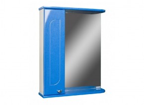 Шкаф-зеркало Радуга Синий металлик 50 ЛЕВЫЙ АЙСБЕРГ (DA1128HZR) в Губахе - gubaha.mebel-74.com | фото