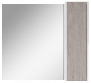 Шкаф-зеркало Uno 80 Дуб серый левый/правый Домино (DU1504HZ) в Губахе - gubaha.mebel-74.com | фото