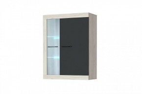 СОНАТА ВНС-800 Шкаф-витрина навесная (крафт белый/антрацит) в Губахе - gubaha.mebel-74.com | фото