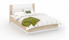 Спальня Аврора Кровать 160 с подъемным механизмом Дуб сонома/Белый в Губахе - gubaha.mebel-74.com | фото