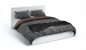 Спальня Йорк Кровать 160 с подъемным механизмом Белый жемчуг/Белый глянец в Губахе - gubaha.mebel-74.com | фото