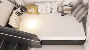 Стандарт Кровать 0900, цвет венге, ШхГхВ 93,5х203,5х70 см., сп.м. 900х2000 мм., без матраса, основание есть в Губахе - gubaha.mebel-74.com | фото