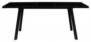 Стол ФИН 120 Черный, стекло/ Черный каркас М-City в Губахе - gubaha.mebel-74.com | фото