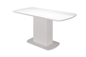 Стол обеденный Соренто 2 раздвижной (Белый) в Губахе - gubaha.mebel-74.com | фото