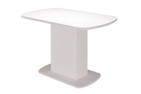 Стол обеденный Соренто (Белый глянец) в Губахе - gubaha.mebel-74.com | фото