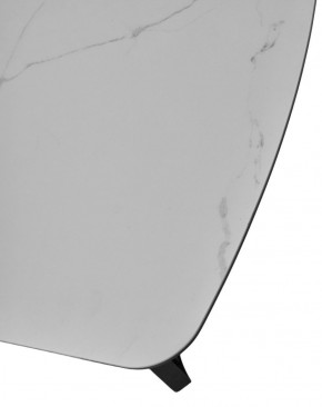 Стол RASMUS 160 TL-45 Белый мрамор, испанская керамика / черный каркас, ®DISAUR в Губахе - gubaha.mebel-74.com | фото