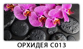 Стол раздвижной Трилогия с фотопечатью Орхидея C012 в Губахе - gubaha.mebel-74.com | фото