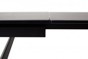Стол RIETI 200 NERO KL-116 Черный мрамор матовый, итальянская керамика/ черный каркас, ®DISAUR в Губахе - gubaha.mebel-74.com | фото
