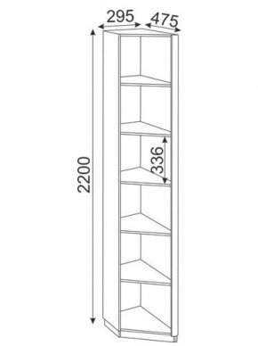 Угловая секция Глэдис М25 (Дуб Золотой/Цемент светлый) в Губахе - gubaha.mebel-74.com | фото