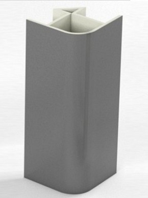 Угловое соединение для цоколя 90 гр. h100 мм (Алюминий; Белый; Венге; Дуб Сонома; Черный) в Губахе - gubaha.mebel-74.com | фото