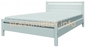 ВЕРОНИКА-1 Кровать из массива 900 (Белый Античный) в Губахе - gubaha.mebel-74.com | фото
