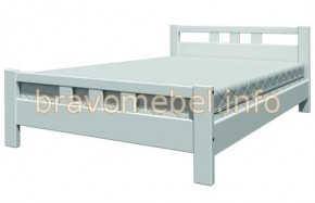 ВЕРОНИКА-2 Кровать из массива 900 (Белый античный) в Губахе - gubaha.mebel-74.com | фото