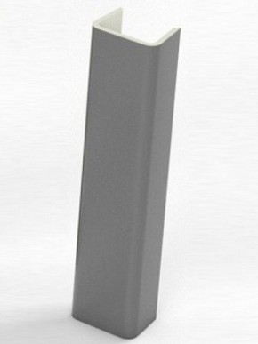 Торцевая заглушка  для цоколя h100 мм (Алюминий; Венге; Дуб Сонома, Белый, Черный) в Губахе - gubaha.mebel-74.com | фото