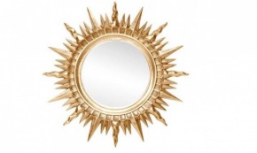 Зеркало круглое золото (1810(1) в Губахе - gubaha.mebel-74.com | фото