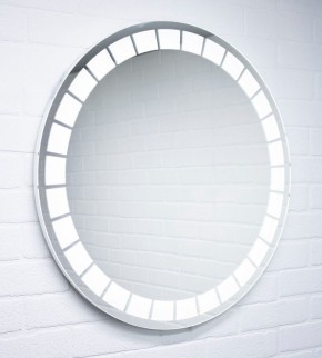 Зеркало Маскат 700х700 с подсветкой Домино (GL7057Z) в Губахе - gubaha.mebel-74.com | фото