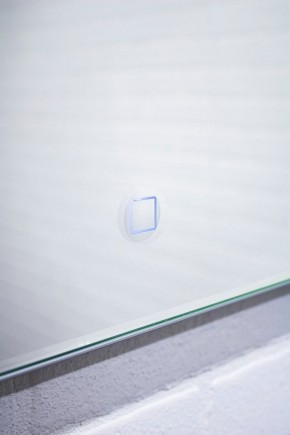 Зеркало Quadro 100 alum (линза) с подсветкой Sansa (SQL1030Z) в Губахе - gubaha.mebel-74.com | фото